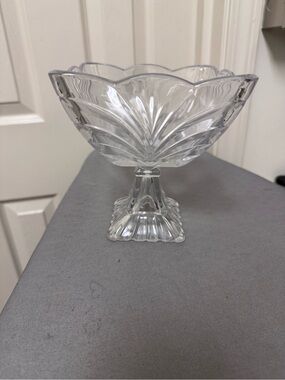 Glass Pedestal Compote Bowl